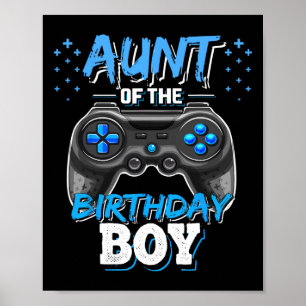 Póster Tía Del Nacimiento Del Videojuego De Birthday