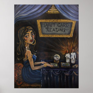 Póster Tia El Lector De Tarjetas Tarot