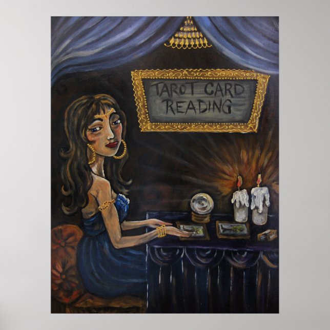Póster Tia El Lector De Tarjetas Tarot (Frente)