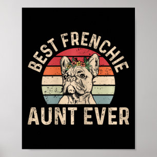Póster Tía Frenchie Diseño Para Tu Tía Francesa