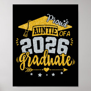 Póster Tía Orgullosa De Un Graduado 2026 Graduada Tía De