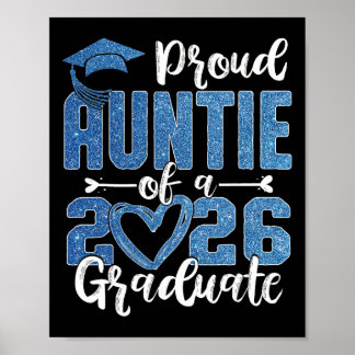 Póster Tía orgullosa de un graduado de la promoción de 20