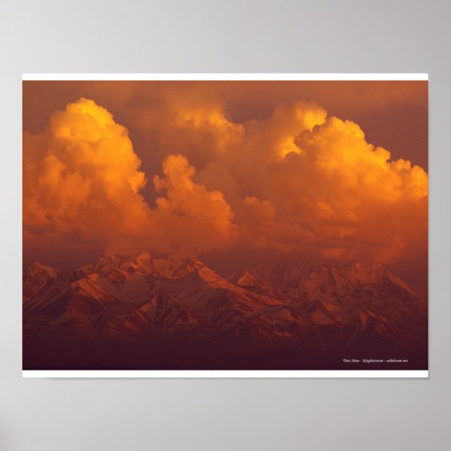 Póster Tian Shan, Kazajistán (Frente)