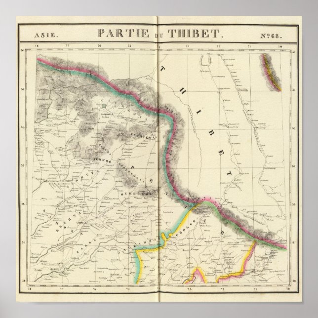 Póster Tibet, Asia 68 (Frente)