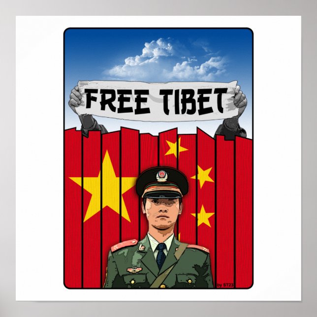 Póster tibet libre (Frente)