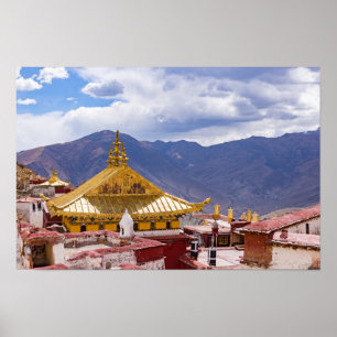 Póster Tíbet - Monasterio Budista Ganden
