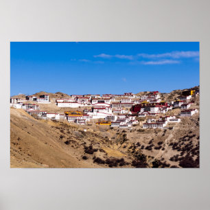 Póster Tíbet - Monasterio Budista Ganden