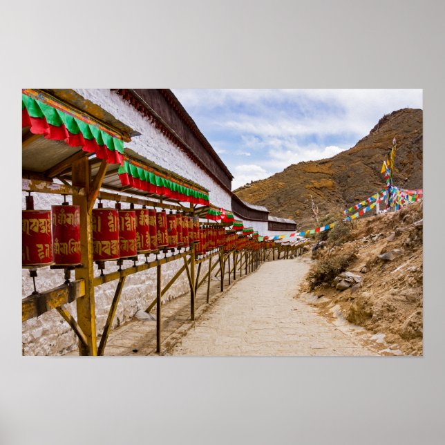 Póster Tíbet, Shigatse - Monasterio de Tashilumpo (Frente)