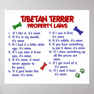 PÓSTER TIBETAN TERRIER PL2