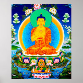 Póster Tibetano oriental de Guay thangka Prabhutaratna Bu