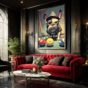 Póster Tiburón de la piscina francesa: Trilby Hustler Art