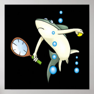 Póster Tiburón del tenis