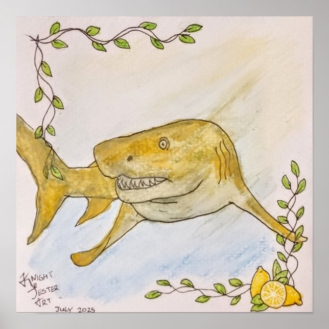 Póster Tiburón Limón (Frente)