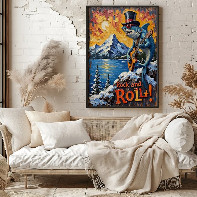 Póster Tiburón Rocker de alta altitud (Subido por el creador)