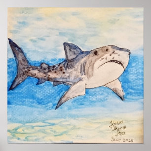 Póster Tiburón Tigre