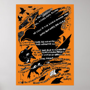 Póster Tiburones en Lochranza poster (naranja)