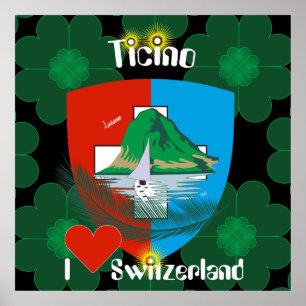 Póster Ticino Schweiz Suisse Svizzera Svizra Poster