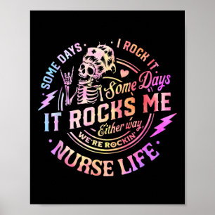 Póster Tie Dye Algunos Días Lo Rocío Algunos Días Me Roci