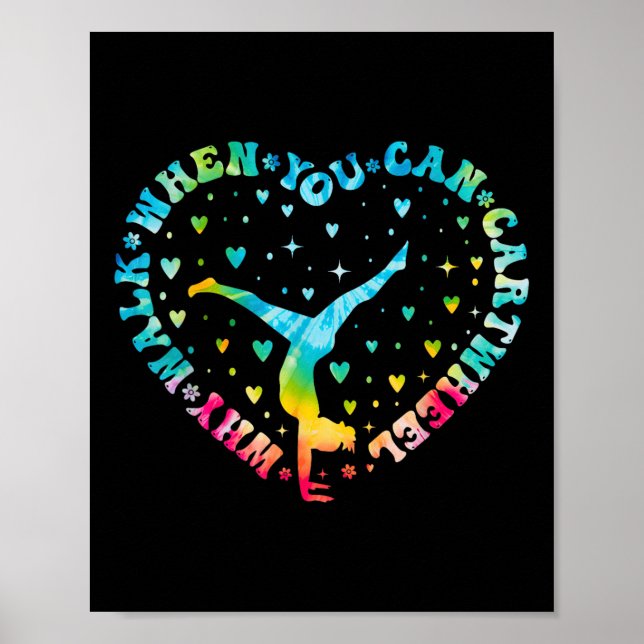 Póster Tie-dye Cardilla Gimnasia Cheerader Gym (Frente)