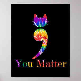Póster Tie-dye Concienciación sobre la prevención del sui