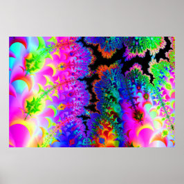 Póster Tie Dye Fractal Poster