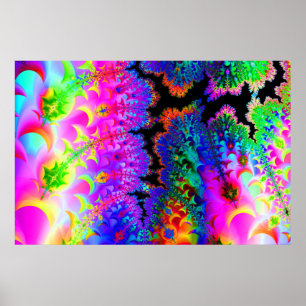 Póster Tie Dye Fractal Poster