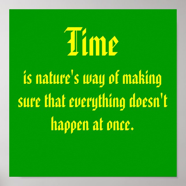 Póster Tiempo (Frente)