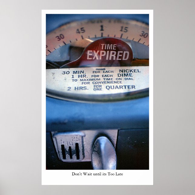 Póster Tiempo: Caducado (Frente)