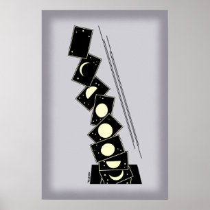 Póster Tiempo cayendo a través de un agujero