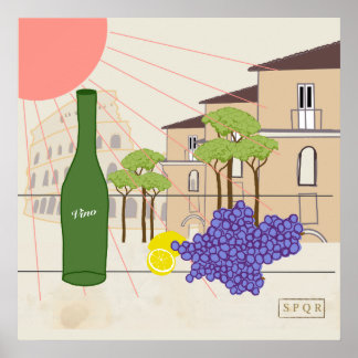 Póster Tiempo de aperitivo en Roma