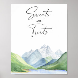 Póster ¡Tiempo de aventura! Dulces y golosinas baby showe