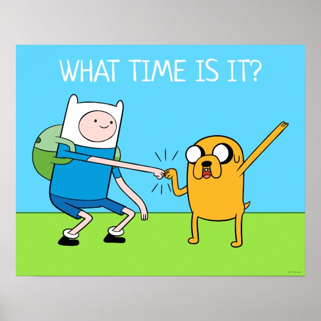Póster Tiempo de aventura | Finn & Jake Fist Bump (Frente)