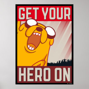 Póster Tiempo de aventura   Jake "Ponte tu héroe"