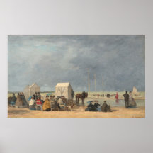 Tiempo de baño en Deauville - Eugène Boudin Bella 