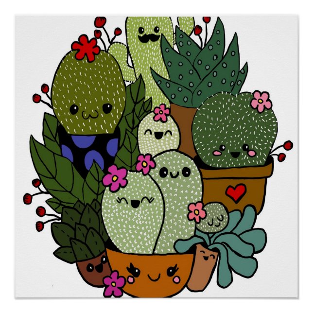 Póster tiempo de cactus (Anverso)