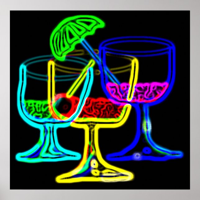 Póster ¡Tiempo de cóctel! (Frente)