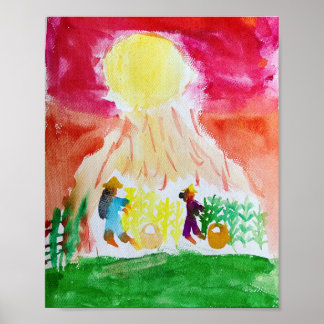 Póster Tiempo de cosecha de Mika Aiko