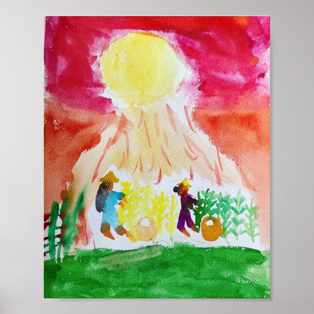 Póster Tiempo de cosecha de Mika Aiko (Frente)