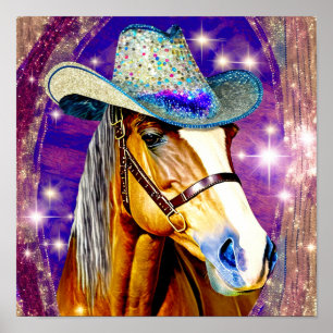 Póster Tiempo de exhibición - Caballo usando papel de Gor