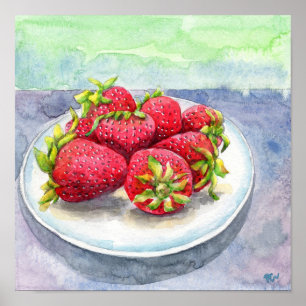 Póster Tiempo de fresa