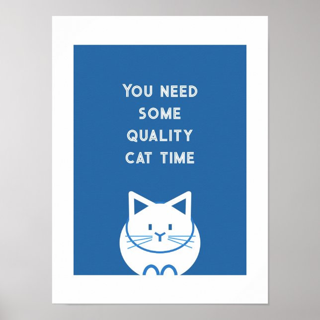 Póster Tiempo de Gatos de Calidad (Frente)