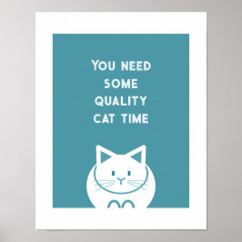 Póster Tiempo de Gatos de Calidad
