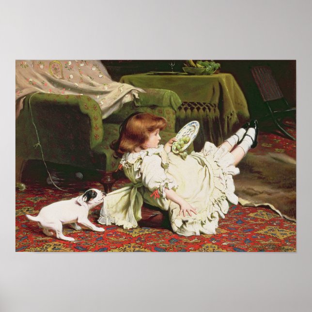 Póster Tiempo de jugar, 1886 (Frente)