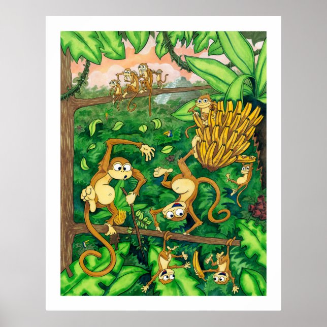Póster Tiempo de mono #2 - Animales - 32 x 40 (Frente)