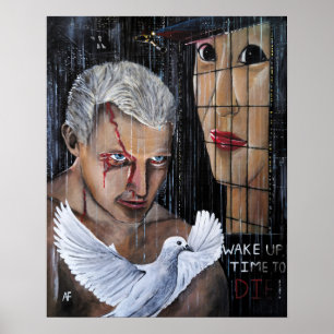 Póster ¡Tiempo de morir! Pintura de Alfred Fox