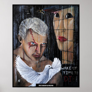 Póster ¡Tiempo de morir! Pintura de Alfred Fox