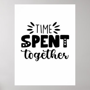 Póster Tiempo de regalo de San Valentín pasado juntos