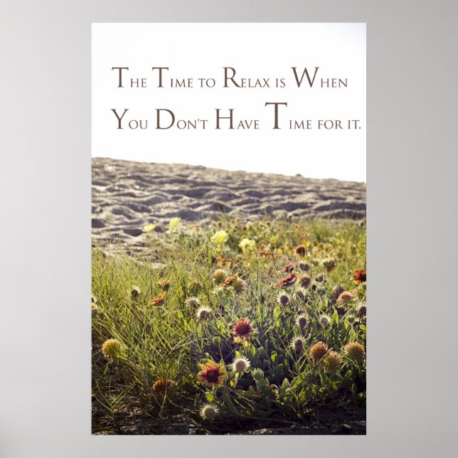 Póster Tiempo de relajación "poster" (Frente)
