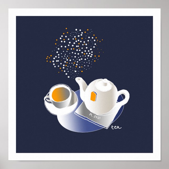 Póster Tiempo de té (Frente)