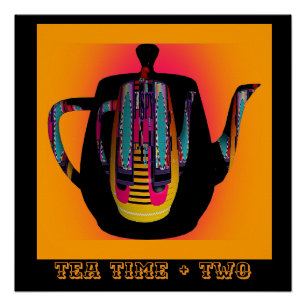 Póster Tiempo de té + dos